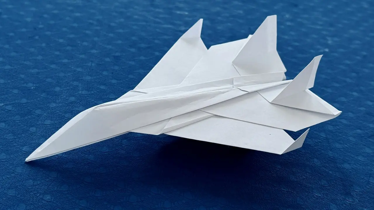 手作り紙飛行機！ 紙飛行機戦闘機の作り方 よく飛ぶ , 折り紙かみひこうき – 折り紙 簡単